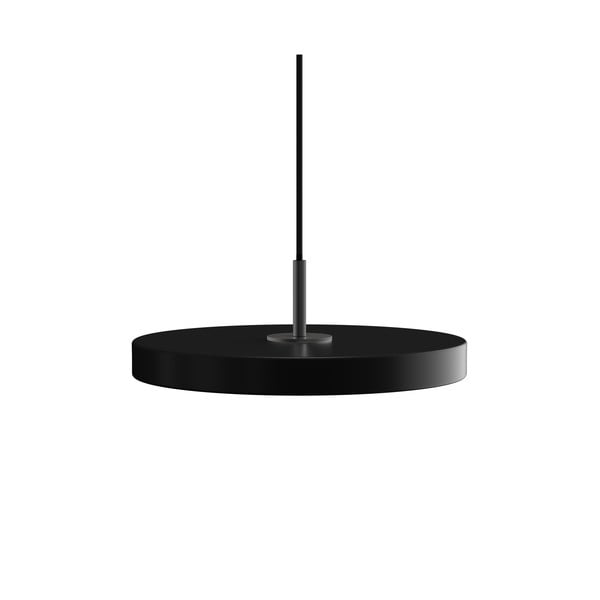 Črna LED viseča svetilka s kovinskim senčnikom ø 31 cm Asteria Mini – UMAGE