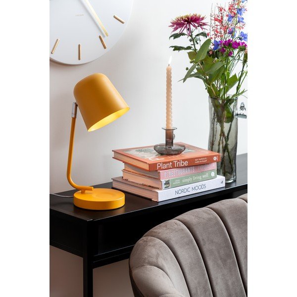 Oker rumena kovinska namizna svetilka (višina 38,5 cm) Encantar – Leitmotiv-image-1