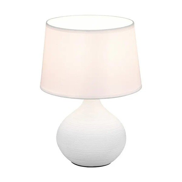 Bela namizna svetilka iz keramike in blaga Reality Martin, višina 29 cm-image-2