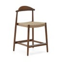 Rjav vrtni barski stol iz masivnega lesa Nina – Kave Home