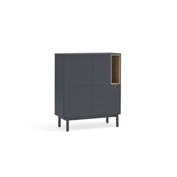 Temno siva visoka komoda 100x120 cm Corvo - Teulat-image-2