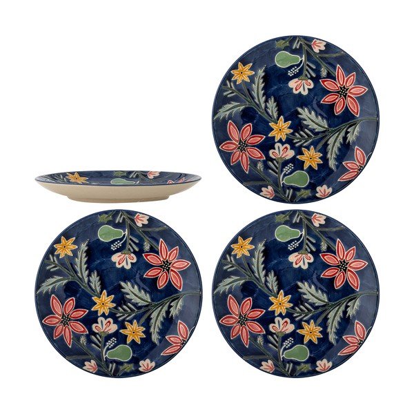 Temno modri desertni krožniki v kompletu 4 ks iz kamenine ø 20,5 cm Meredith – Bloomingville-image-4