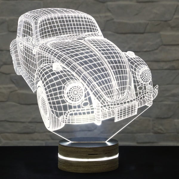 3D namizna svetilka Stari avto