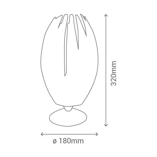 Bela namizna svetilka SULION Medusa-image-2