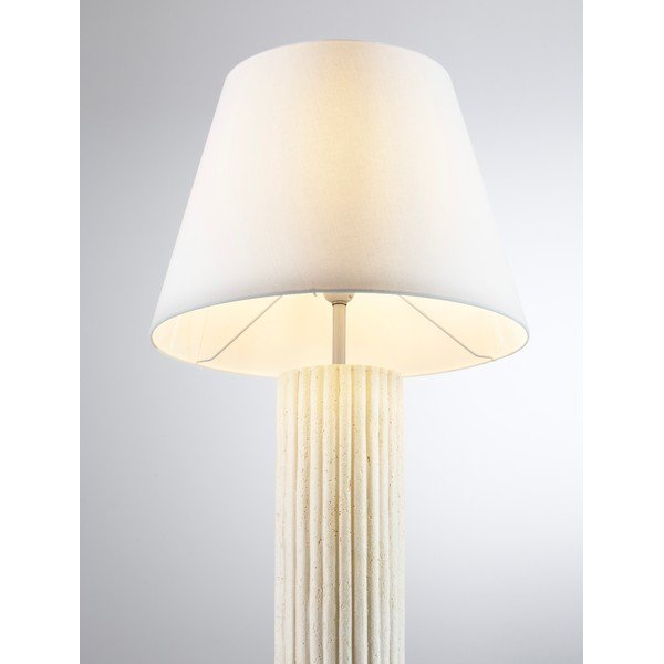 Bela/kremno bela lončena stoječa svetilka (višina 150 cm) Bacoo – Nova Luce-image-2