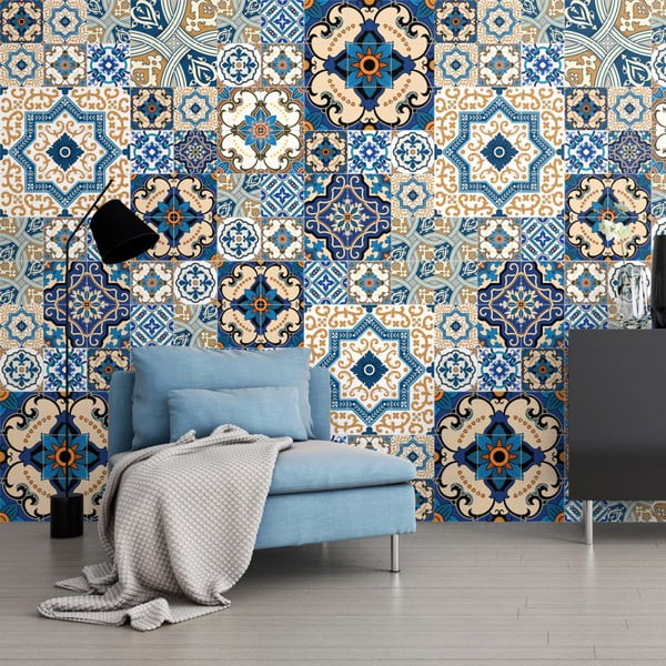 Komplet 60 dekorativnih stenskih nalepk Ambiance Toundra, 10 x 10 cm-image-4