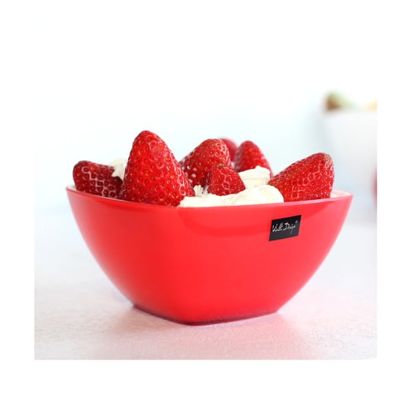 Rdeča skleda za solato Vialli Design, 14 cm-image-1