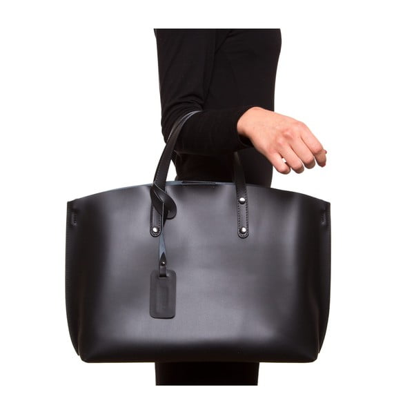 Črna usnjena torbica Luisa Vannini 3034-image-3