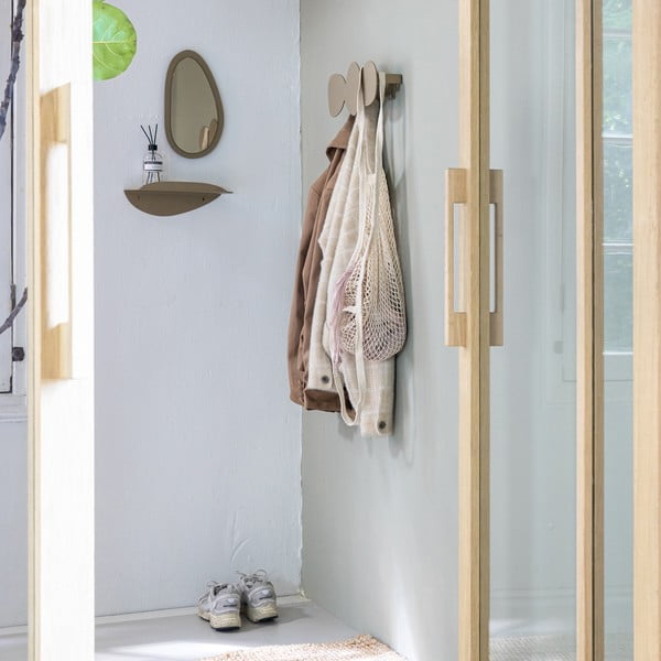 Bež kovinski stenski obešalnik 35 cm Tumulo – Spinder Design-image-3