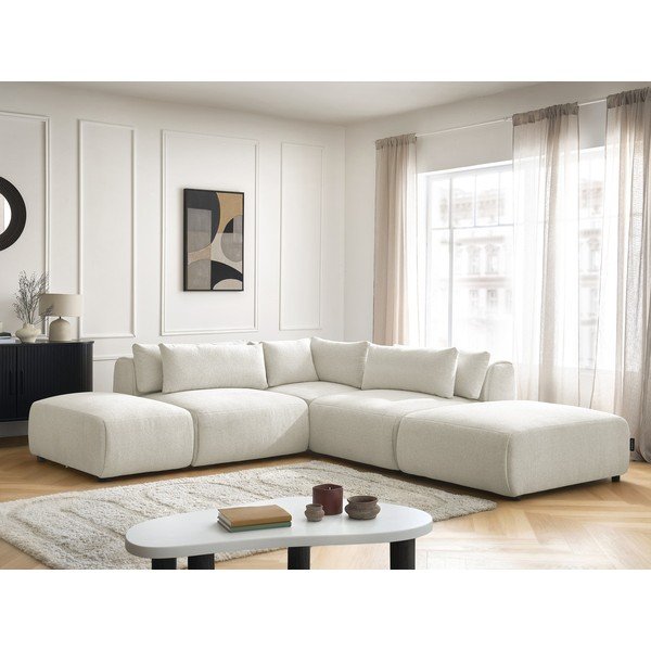 Bela nastavljiva kotna sedežna garnitura Jana – Bobochic Paris-image-3