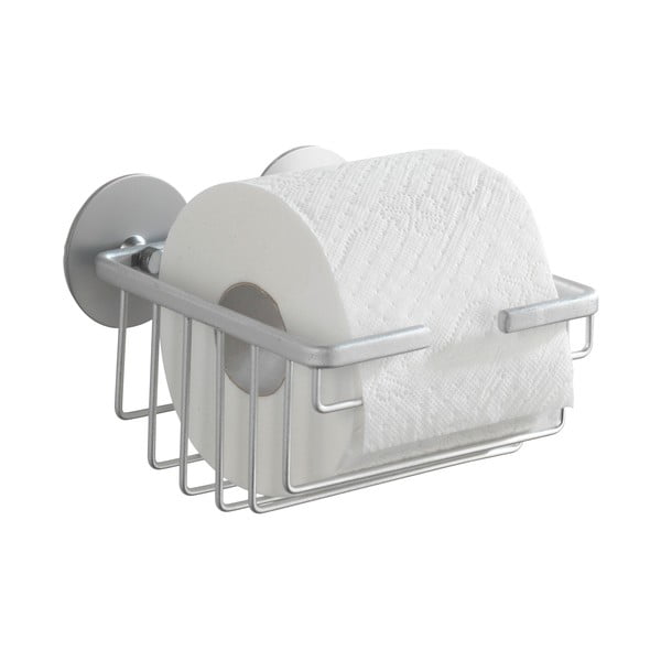 Wenko Alumimium samonosilni nosilec toaletnega papirja, do 40 kg