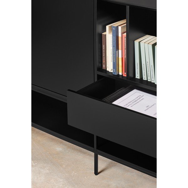 Črna komoda 220x98x45 cm Platt – Teulat-image-3