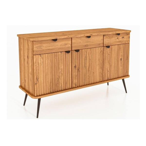 Komoda iz masivnega hrasta 144x87 cm Kula – The Beds-image-3