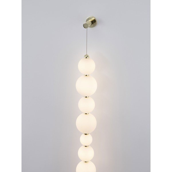 Bela/v zlati barvi kovinska LED zatemnitvena stenska svetilka Perla – Nova Luce-image-2