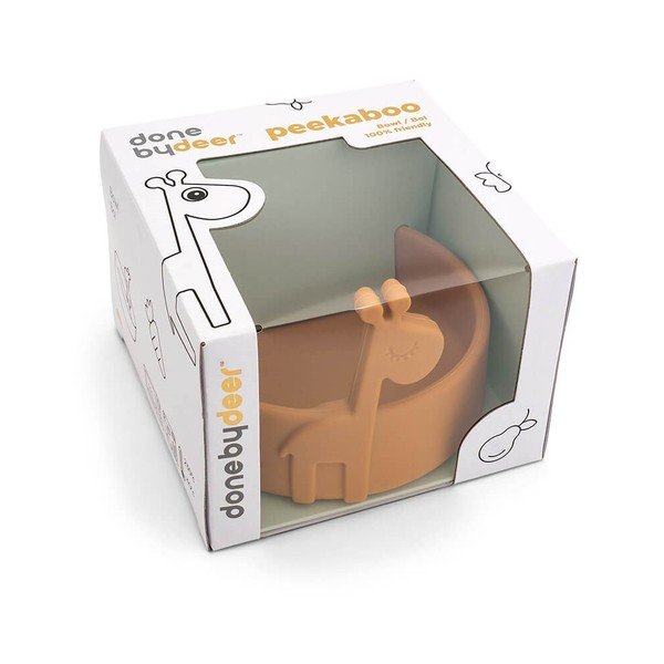 Rumena silikonska otroška skleda ø 11,5 cm Raffi - Done by Deer-image-1