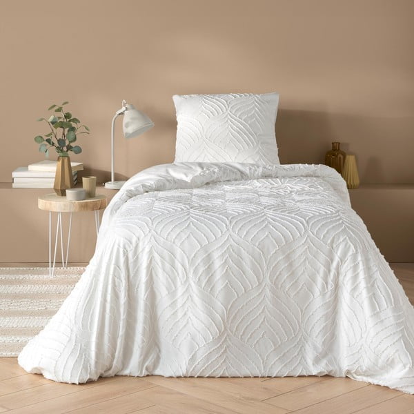 Bela enojna posteljnina iz mikrovlaken 140x200 cm Heltie – douceur d'intérieur