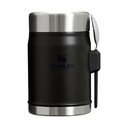 Mat črna termovka za hrano iz nerjavečega jekla 400 ml Legendary Food Jar + Spork Black 2.0 – Stanley