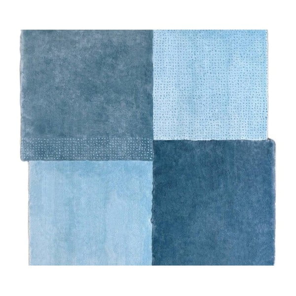 Modra preproga EMKO Over Square, 200 x 207 cm