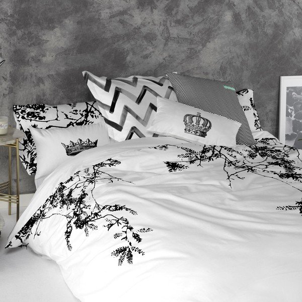 Komplet 2 bombažnih vzglavnikov Blanc Royal-image-1