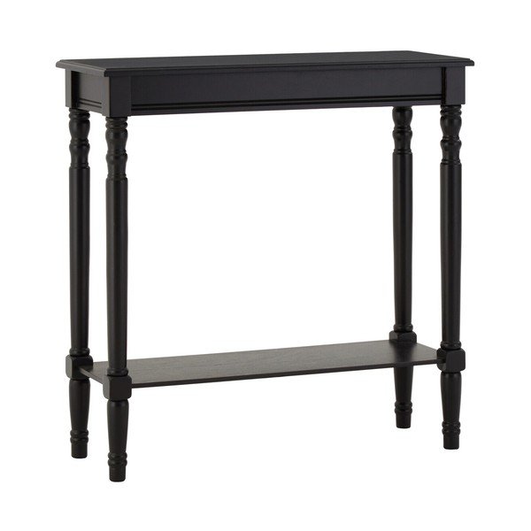 Črna stranska mizica iz masivnega bora 30x80 cm Heritage – Premier Housewares