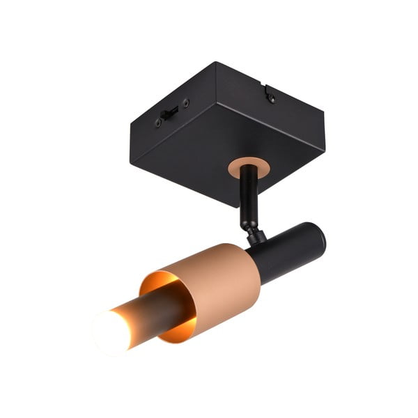 Črno-bronasto LED točkovno svetilo 20,5x10 cm Ikaris – Trio Select-image-4