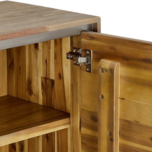 Visoka komoda iz akacijevega lesa Furnhouse Malaga Duo-image-4