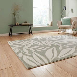 Svetlo zelena preproga 160x230 cm Sorral Leaves  – Catherine Lansfield