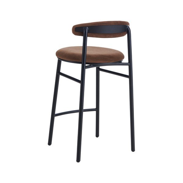Rjav kovinski barski stol (višina sedeža 66 cm) Doggi – Ellos Home-image-3