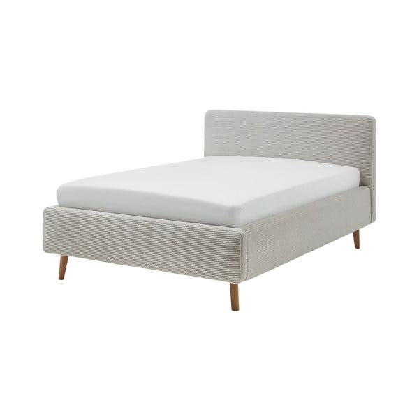 Bež oblazinjena postelja brez letvenega dna 120x200 cm Mattis – Meise Möbel