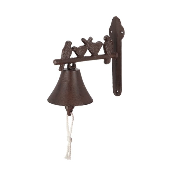 Stenski litoželezni zvonec z okrasnimi pticami Esschert Design
