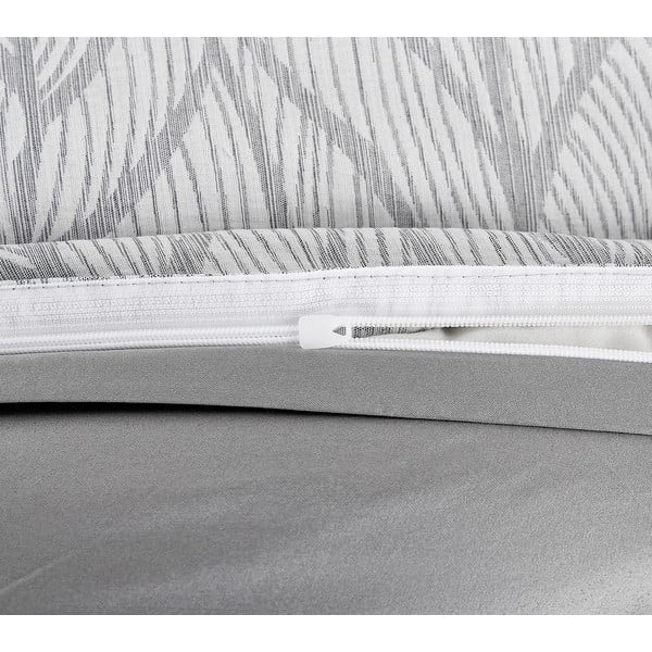 Siva enojna posteljnina iz žakarja 140x200 cm Florida – My House-image-3