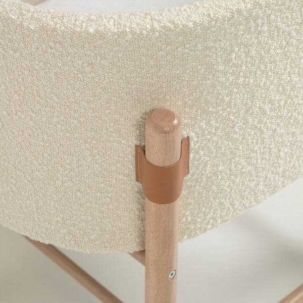 Bela otroška posteljica 39x72 cm Adara – Kave Home-image-1