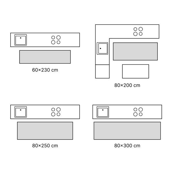 Moder pralen tekač 80x300 cm Abstract Colors Blue – Vitaus-image-4
