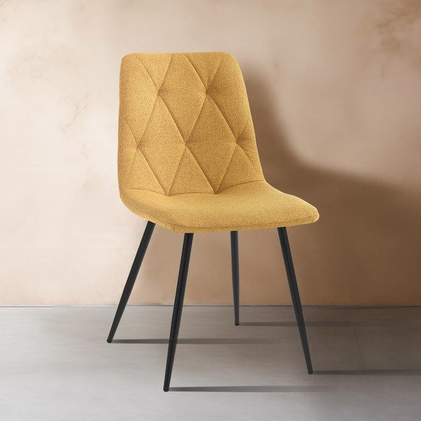 Oker rumeni jedilni stoli v kompletu 2 ks Mesh – Tomasucci-image-1