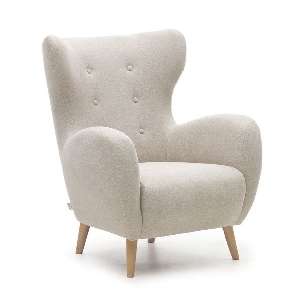 Bež fotelj z naslonom Patio – Kave Home