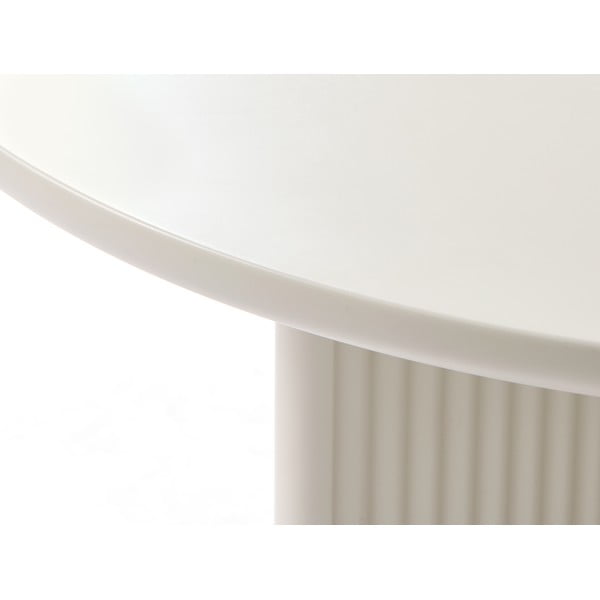 Svetlo siva okrogla mizica ø 80 cm Palma – Unique Furniture-image-3