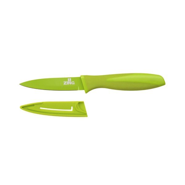 Limetno zelen nož za rezanje s pokrovom Premier Housewares Zing, 8,9 cm