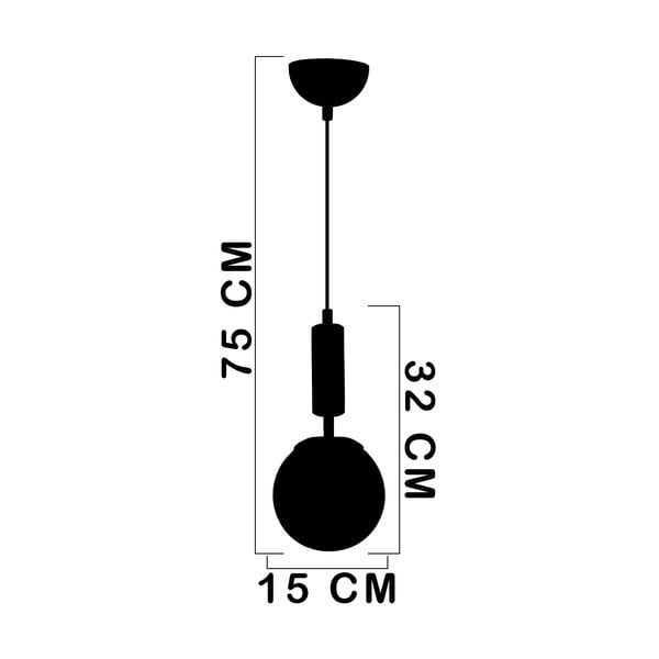 Bela/zlata viseča svetilka s steklenim senčnikom ø 15 cm Monera – Squid Lighting-image-2