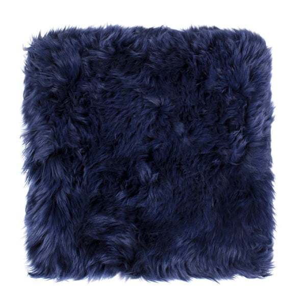 Temna sedežna blazina iz ovčje kože Royal Dream Zealand, 40 x 40 cm