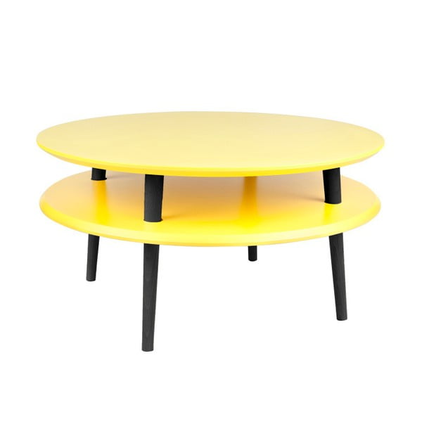Rumena mizica s črnimi nogami Ragaba UFO, Ø 70 cm