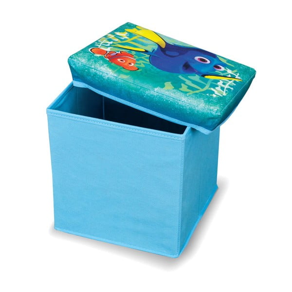 Modri stolček za shranjevanje igrač Domopak Finding Dory, dolžina 30 cm