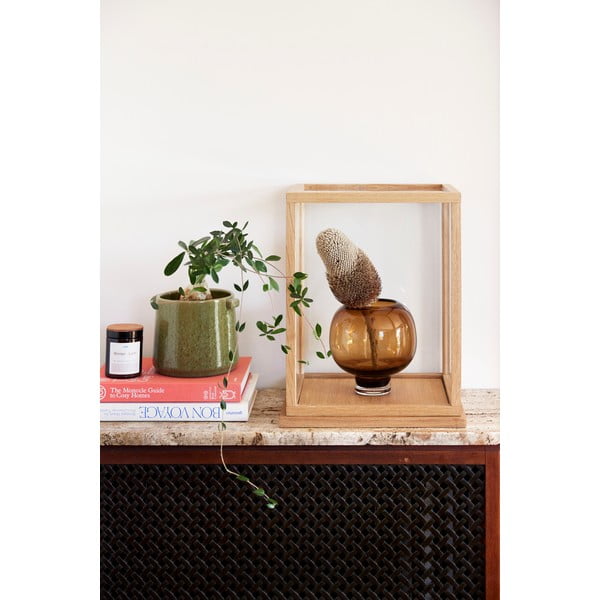 Komplet 2 zelenih keramičnih cvetličnih loncev Hübsch Herb-image-1