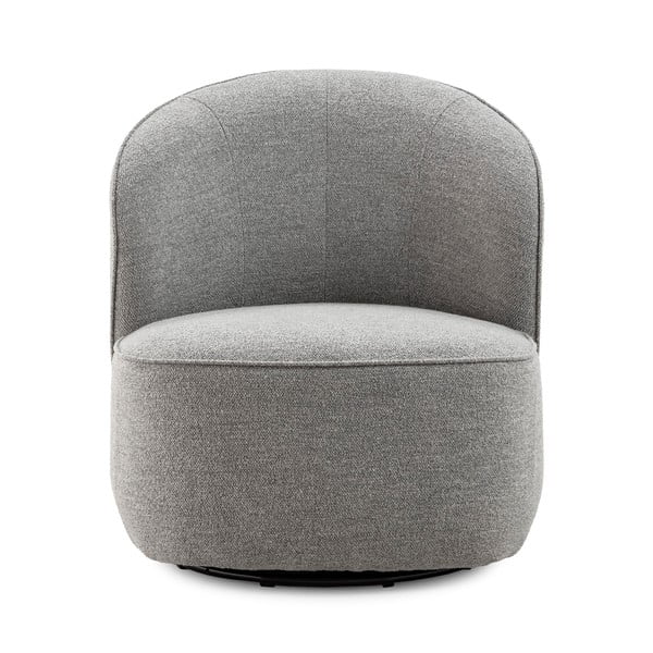 Svetlo siv vrtljiv fotelj Edna – MOME-image-1