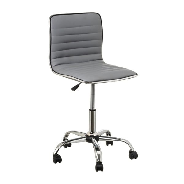 Siv pisarniški stol iz umetnega usnja – Casa Selección