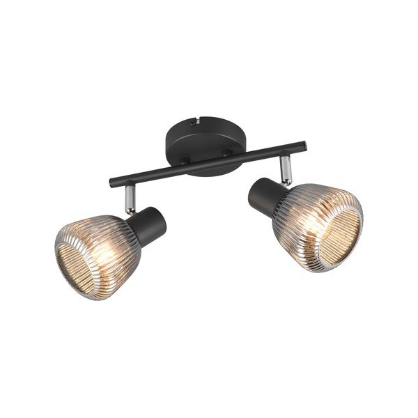 Črno točkovno svetilo ø 10 cm Tarifa – Trio-image-1