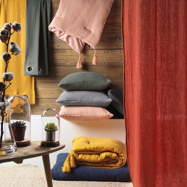 Bež napenjalna rjuha iz muslina 160x200 cm Angelia – douceur d'intérieur-image-4