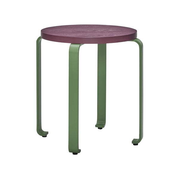 Zeleni in vijolični stolček iz jesenovega lesa Smile - Hübsch