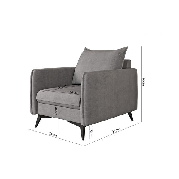 Siv fotelj Juli Bis – Ropez-image-3