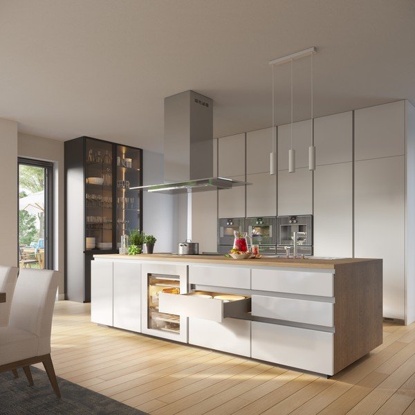 Bela viseča svetilka s kovinskim senčilom Tresos II – GTV-image-1