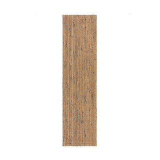 Ročno tkan tekač iz jute v naravni in modri barvi 60x300 cm Jute Boucle Blue – Flair Rugs
